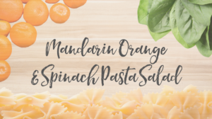 Orange Spinach Pasta