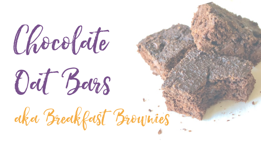 Recipe: Chocolate Oat Bars, aka Breakfast Brownies