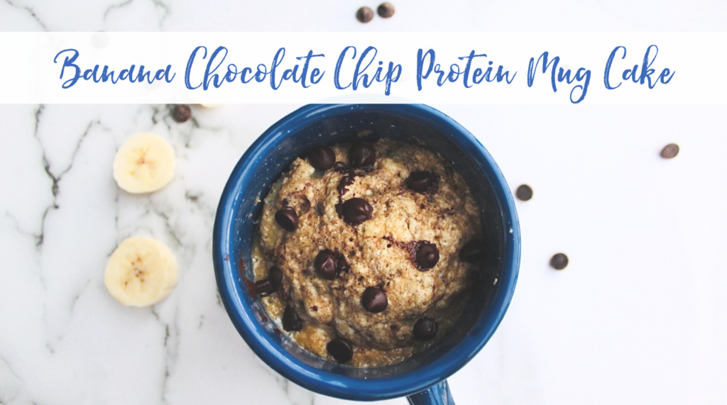 Recipe: Banana Chocolate Chip Protein Mug Cake