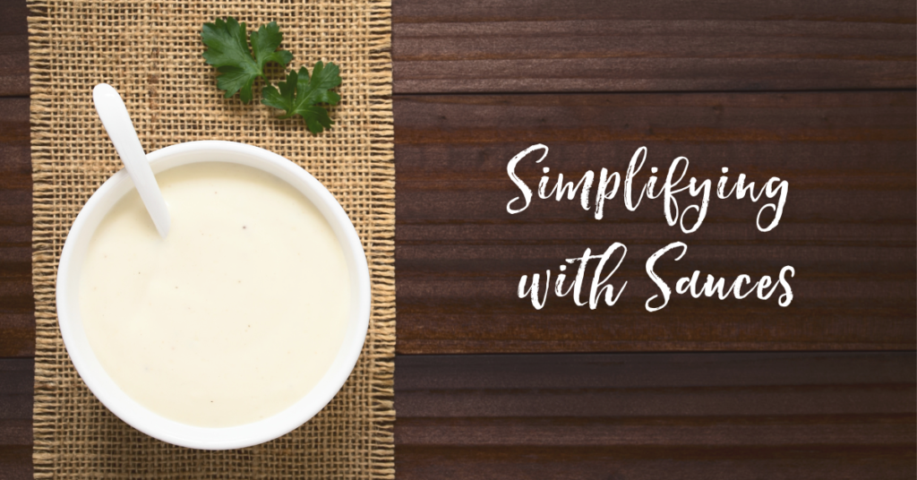 Simplifying with Sauces