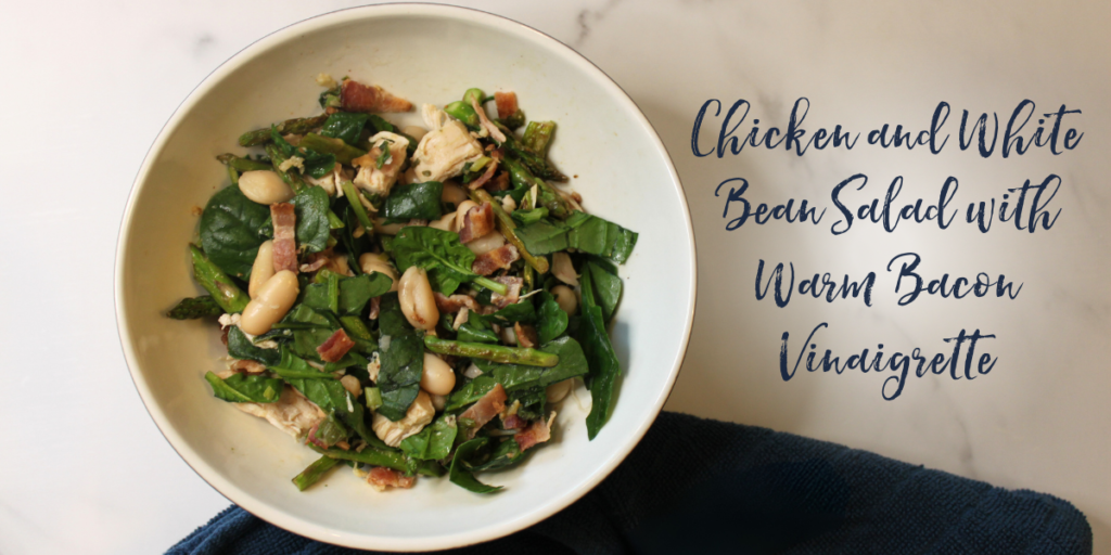 Recipe: Chicken and White Bean Salad with Warm Bacon Vinaigrette
