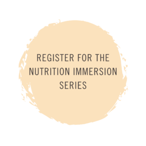 Sign up for Nutrition Immersion